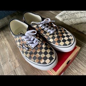 Checkered Camo Vans (Authentic)
